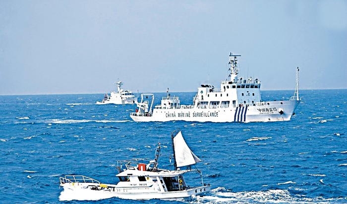Tàu công vụ Trung Quốc thường xuyên xâm phạm vùng biển đảo Senkaku